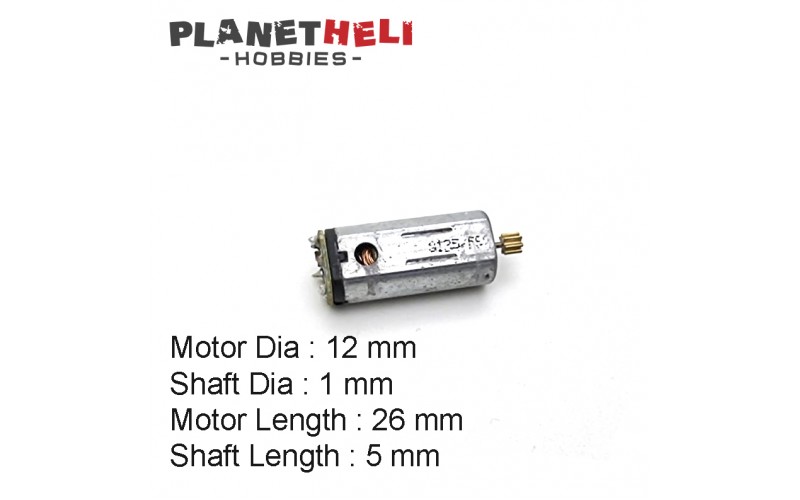 12x26mm Brushed Motors 12000kv 1S (short Shaft)